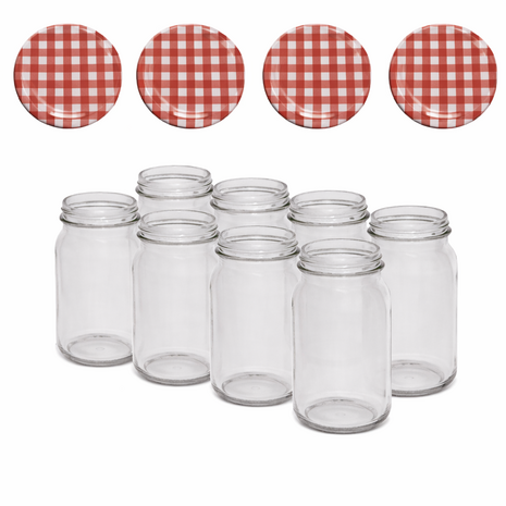 Glazenpotten 900ML met Twitst-off deksels 