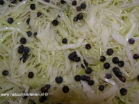 Making sauerkraut at sustainable lifestyle