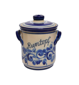 Rumtopf met blauw grijs motief 3 liter