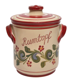 Rumtopf met Rood-Groen motief 5 liter
