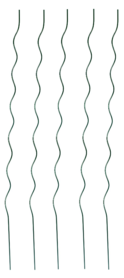 Stalen plantenspiraal 1.75m 5 stuks