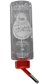 Classic drinkfles Giant 1,1 liter speciaal voor konijnen