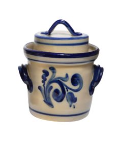 Fermentatiepot grijs/blauw 2 liter inclusief 2 verzwaringsstenen