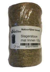 Slagerstouw mat linnen 100g