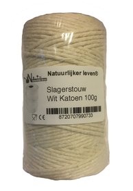 Slagerstouw Wit Katoen 100g