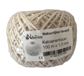 Katoenentouw 100 m x 1,5 mm