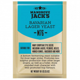 Gedroogde biergist Bavarian Lager M76 – Mangrove Jack’s Craft Series - 10 g