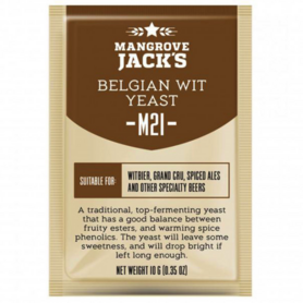 Gedroogde biergist Belgian Wit M21 – Mangrove Jack’s Craft Series - 10 g