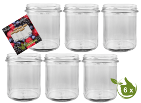 Glazenpotten 346 ml (6 stuks)