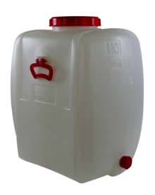 Vergistingsvat van 110 Liter met waterslot en kraan