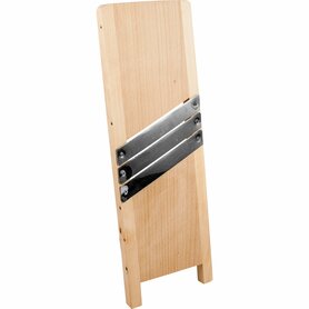 Houten Mandoline of Koolsnijder 3 messen 45 cm x 15 cm