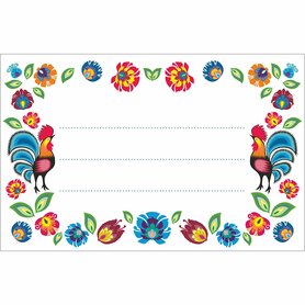 Zelfklevende etiketten volkspatroon 85/55 mm - 20 st.