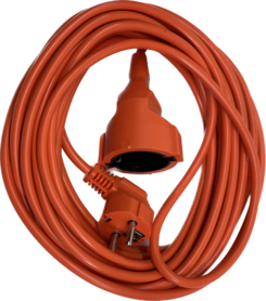 Verlengsnoer 10 meter oranje