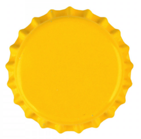 Kroonkurken Geel 26 mm (verpakt per 100 stuks)