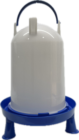 Drinkklok voor pluimvee met handvat en pootjes 10 liter