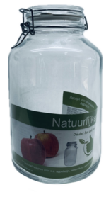 Glazenpot van 4 liter met klemsluiting