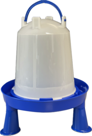 Drinkklok voor pluimvee met handvat en pootjes 3 liter
