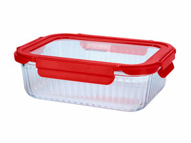 Cookai Ovenschaal Rood 1520ml met glazendeksel