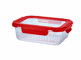 Cookai Ovenschaal Rood 1040ml met glazendeksel