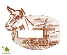 kaaszegels geit 80x55 mm 10 stuks