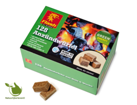 Aanmaakblokjes hout en was