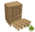 Papieren turf potjes 12 per tray  4x4x4.5cm 30 stuks