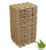 Papieren turf potjes 12 per tray  4.5x5x4.5cm 30 stuks