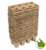 Papieren turf potjes 8 per tray  6x6x6cm 30 stuks