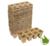 Papieren turf potjes 8 per tray  6x6x6cm 30 stuks