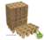 Papieren turf potjes 12 per tray  4x4x4.5cm 30 stuks