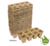 Papieren turf potjes 8 per tray  6x6x6cm 30 stuks