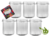 Glazenpotten 346 ml (6 stuks)